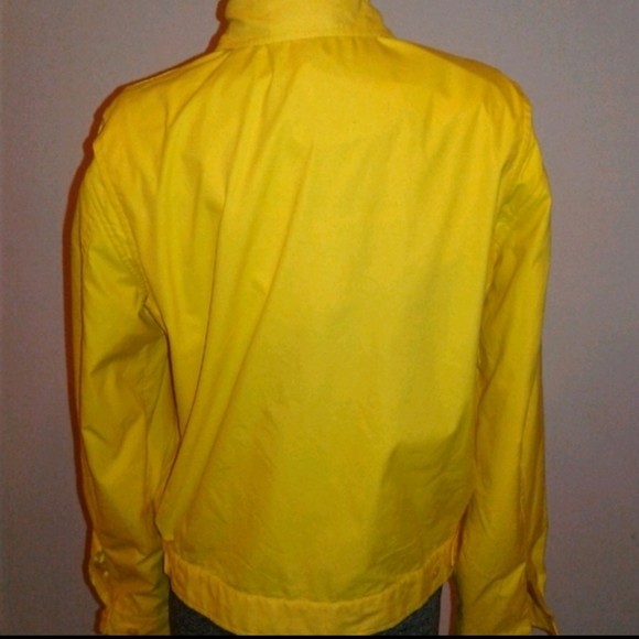 Polo Ralph Lauren Golf Jacket Full Zip Yellow sz M jumper windbreaker - Picture 6 of 6